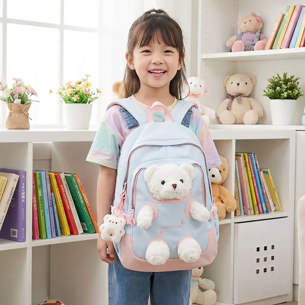 ファッションスイートベアーバックパックかわいいクマかわいいスクールバッグ軽量漫画リュックサックギフト