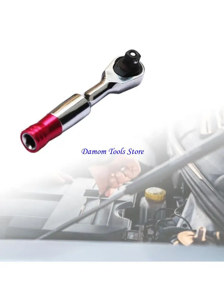 

57BE Мини Торцевой ключ с 72 зубьями Трещотка Отвертка с храповым механизмом Ремонтный гаечный ключ с ручкой