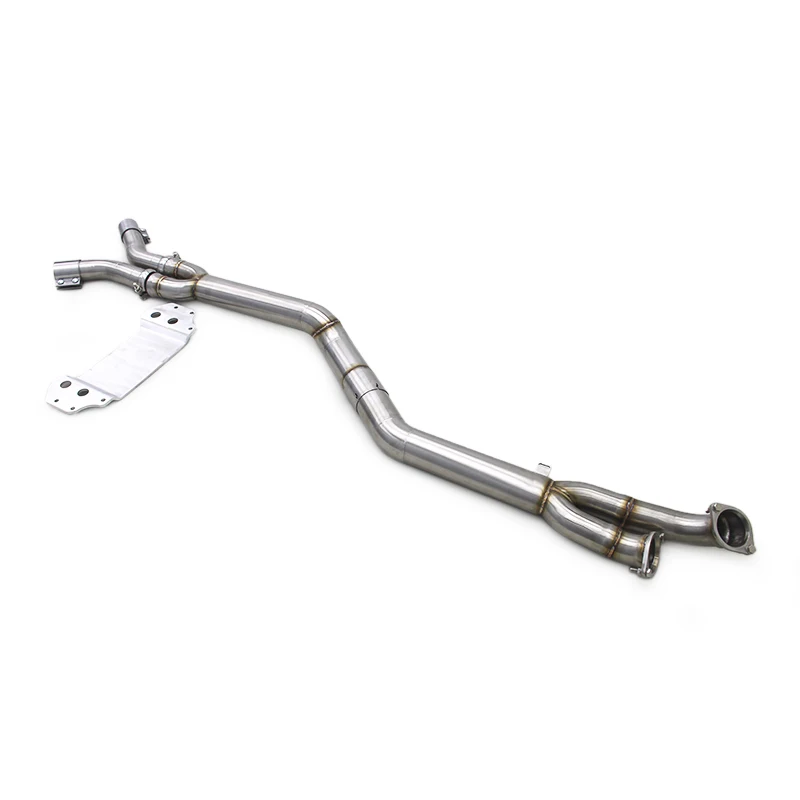 Yooking In Stock 3.5Inch Exhaust Midpipe For BMW M2 G87 3.0T 2023 Engine 304 Stainless Steel Single Mid Pipe With Brace
