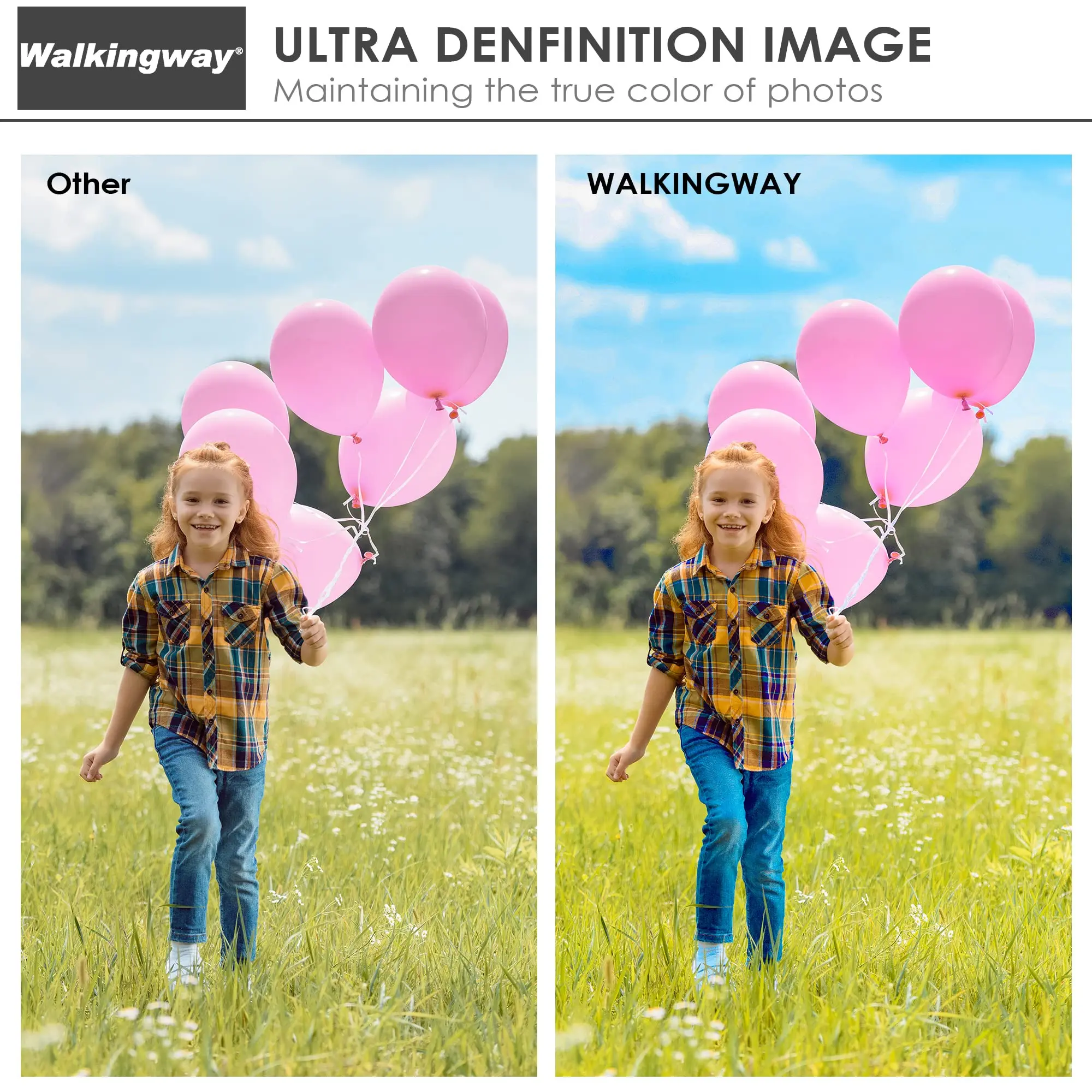 Walking Way ตัวกรองกล้อง UV ตัวกรองเลนส์แก้วแสงตัวกรองตัวป้องกันเลนส์สีม่วงอัลตราไวโอเลตสําหรับกล้อง Canon Nikon Sony DSLR