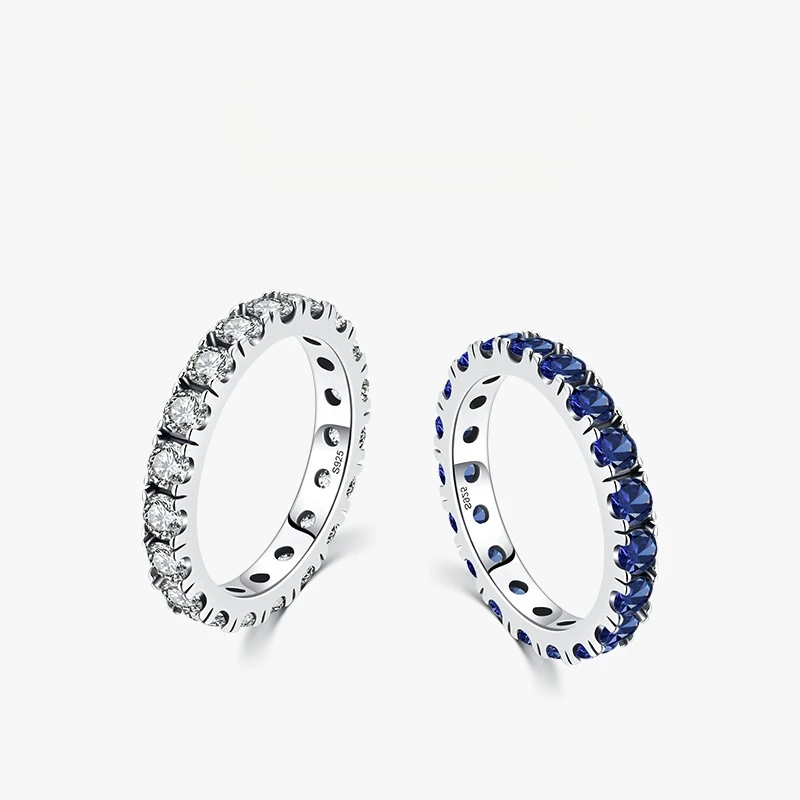 

Dawn's Jewel S925 Silver Light Luxury Full Diamond Row Zircon Ring For Women, High-end Niche Design Ins Trend anillos