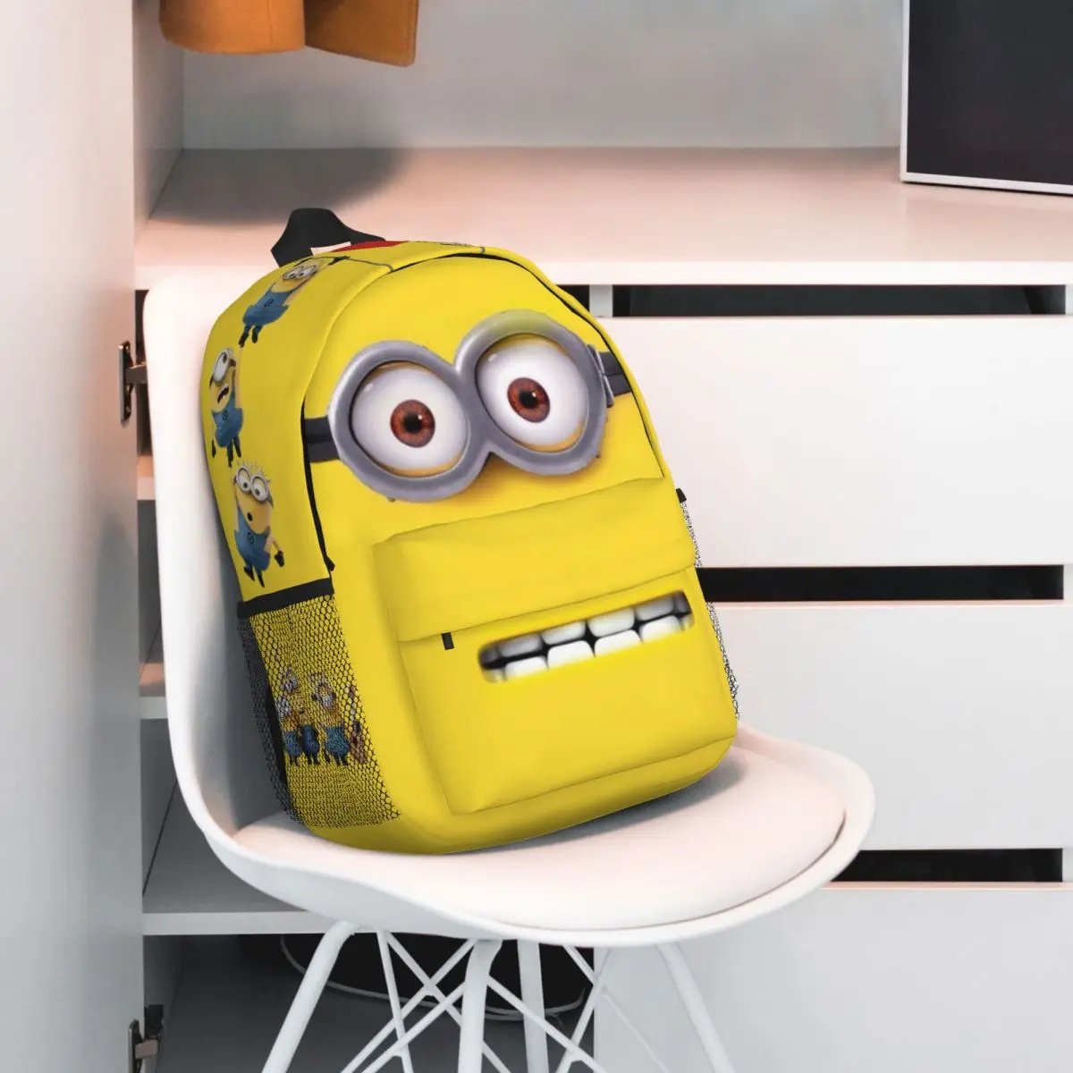 Minions Nieuwe Modieuze Patroon Schooltas Print Lichtgewicht Rugzak 15Inch