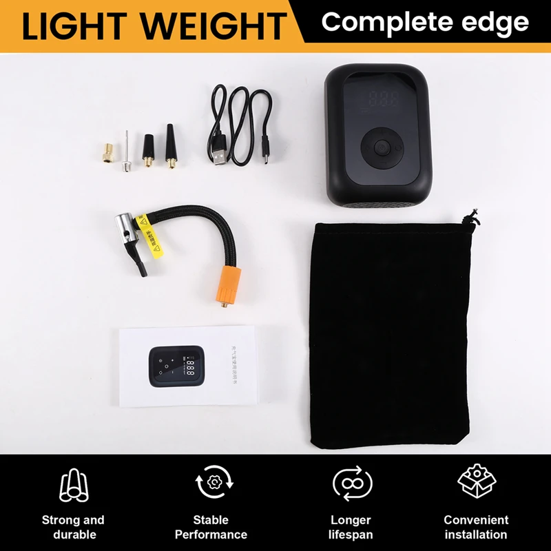 Pompa Udara Mini Pompa Udara Sepeda Listrik Inflator Ban Sepeda Pompa Mini untuk Mobil Sepeda Motor Kompresor Udara Mini