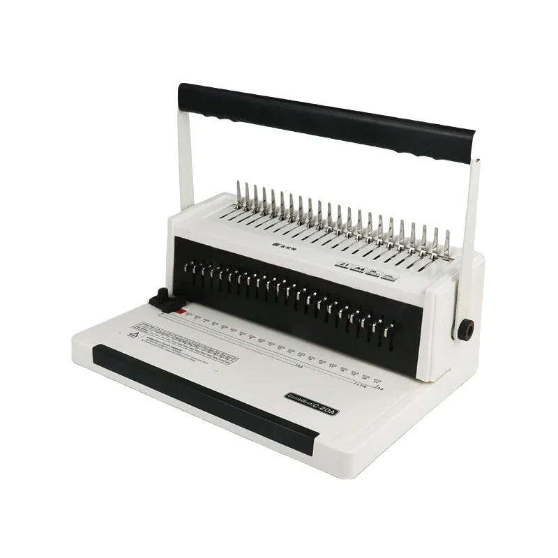 New Book Comb Binding Machine 21 Holes comb punching and plastic comb binding machine