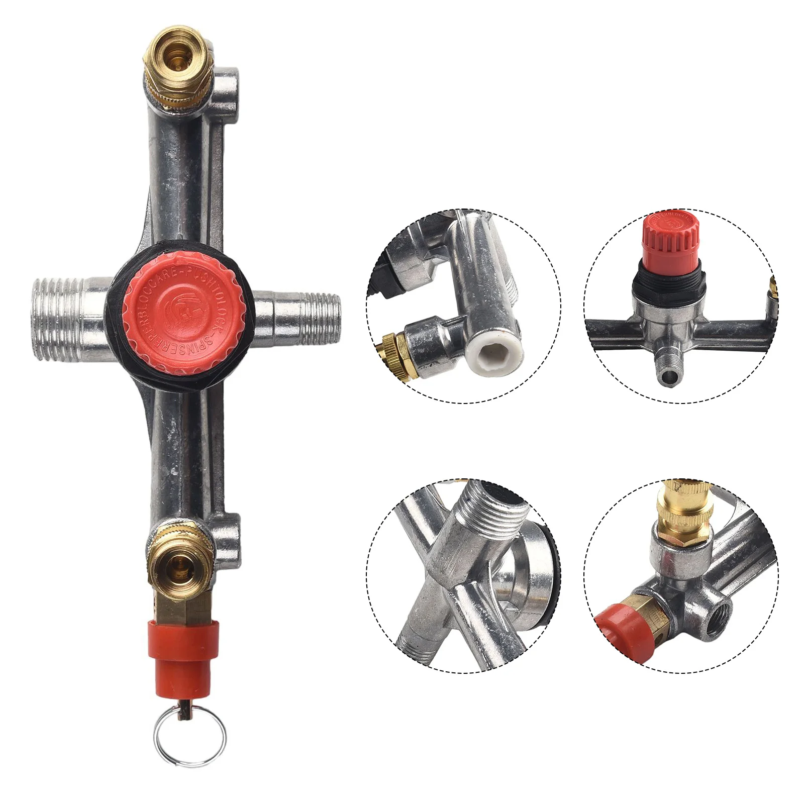 Air Compressor Switch Pump Parts For Piston Power Push-pull valves Red cap Regulator Safety Tool Workshop Useful