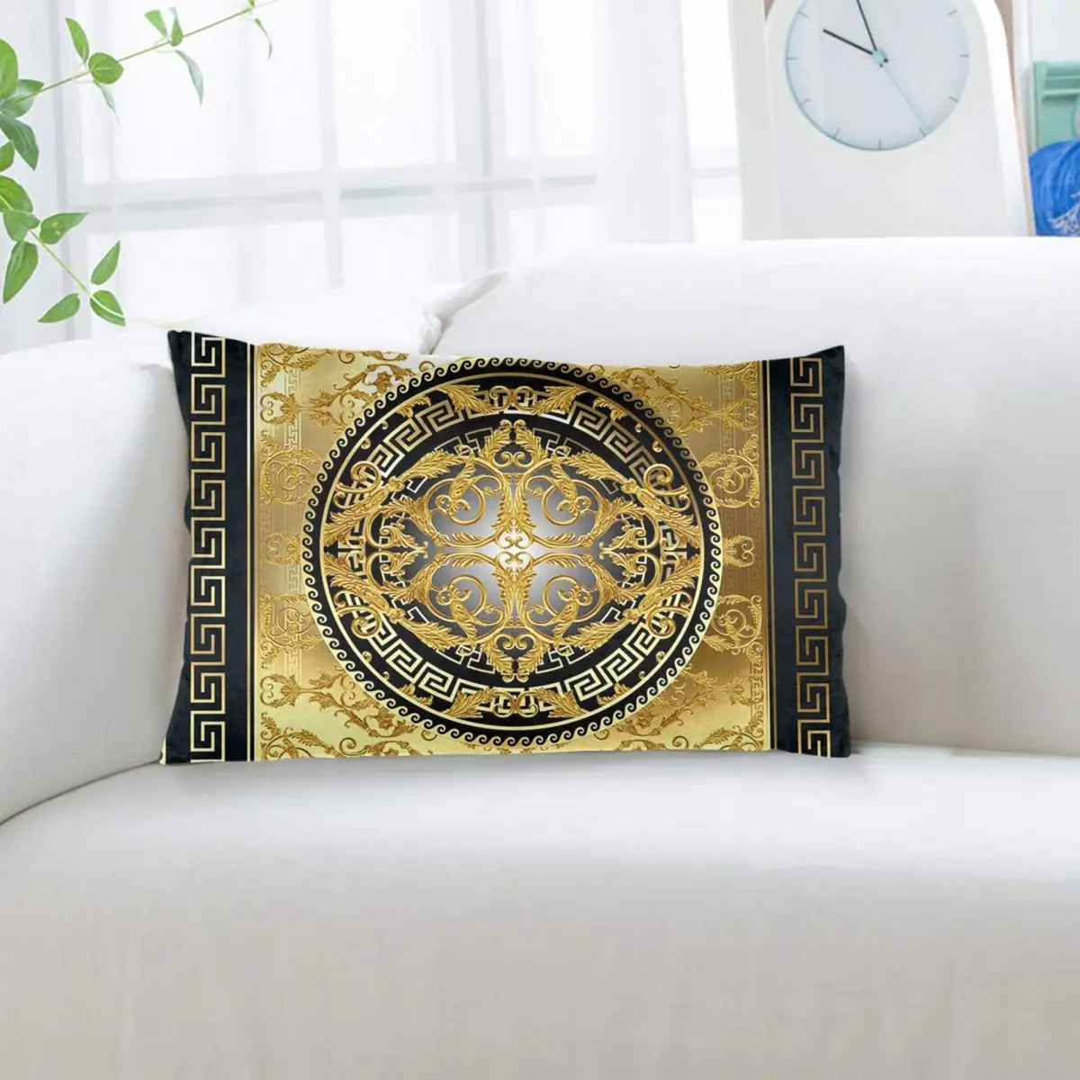 Queen Of Absolutely Everything Gold Baroque Rectangle Pillowcase Cushion Cover Decor Bedroom Bed Home Comfort Throw Pillow