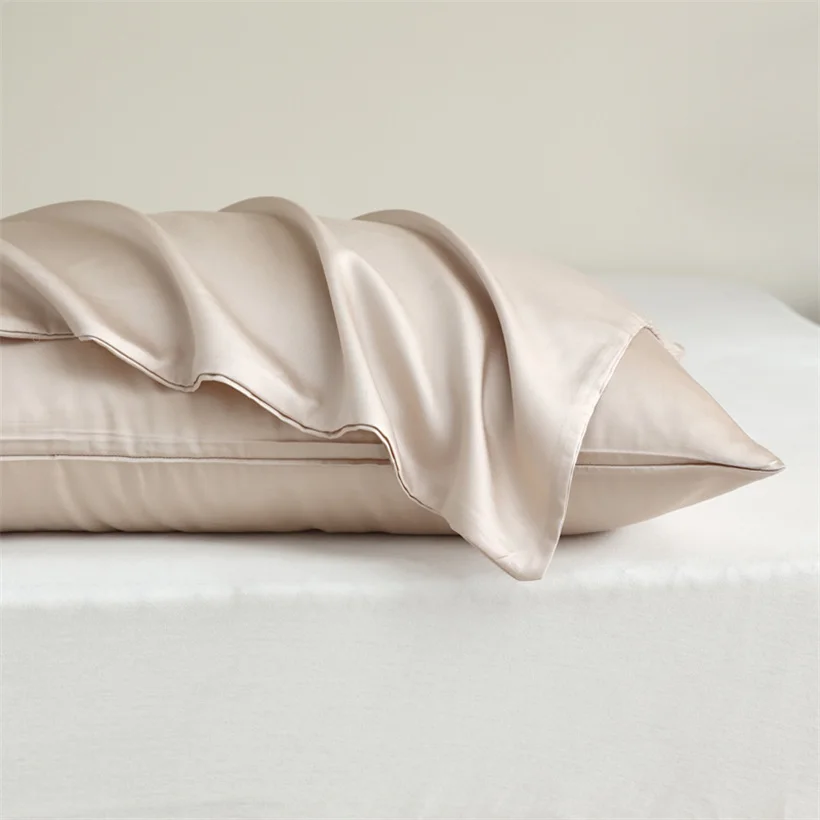 100% Mulberry Silk Pillow Case 2pcs Natural Real Silk Protect Hair Skin Pillowcase Customized Size Bedding Pillow Cases Cover
