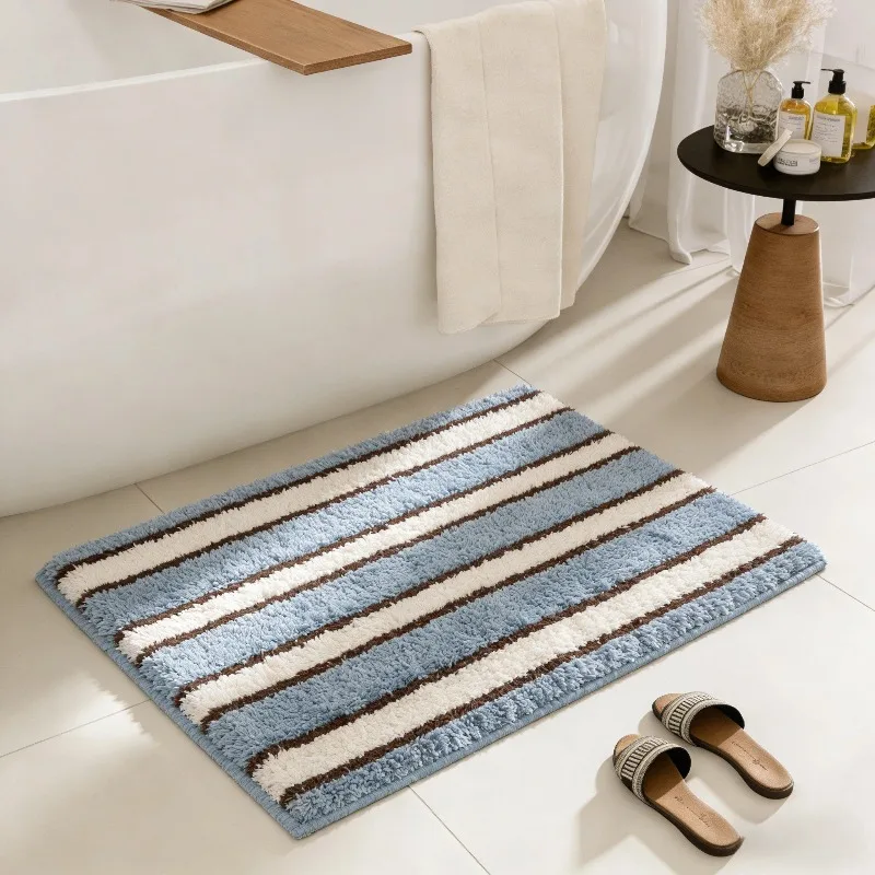 imitation velvet bathroom floor mat toilet toilet toilet door  absorbent foot mat household quick-drying carpet