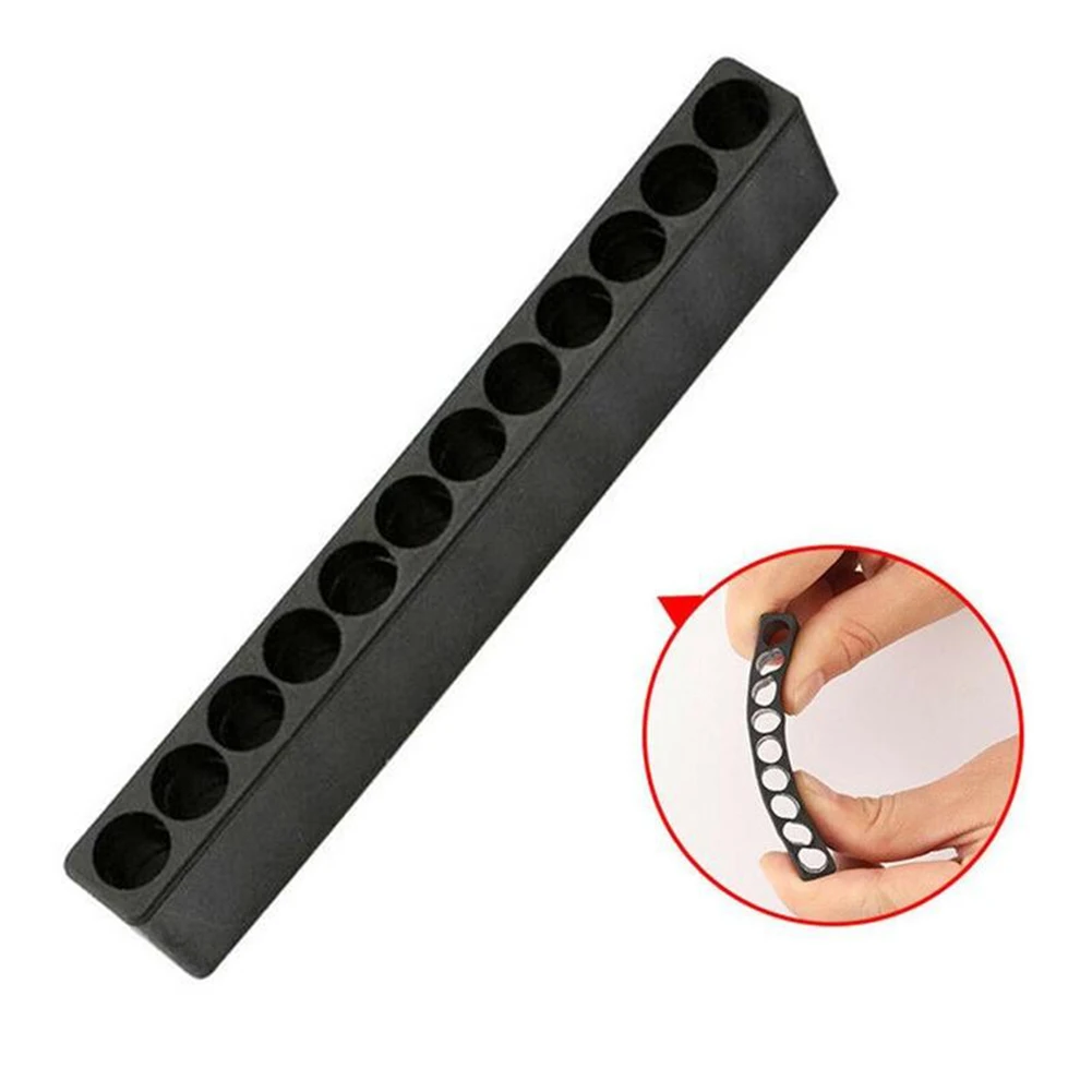 4pcs Screwdriver Bit Holder For 12 Holes Hex Shank Plastic Screwdriver Head Storage Box Drill Bit Stand Storage Case