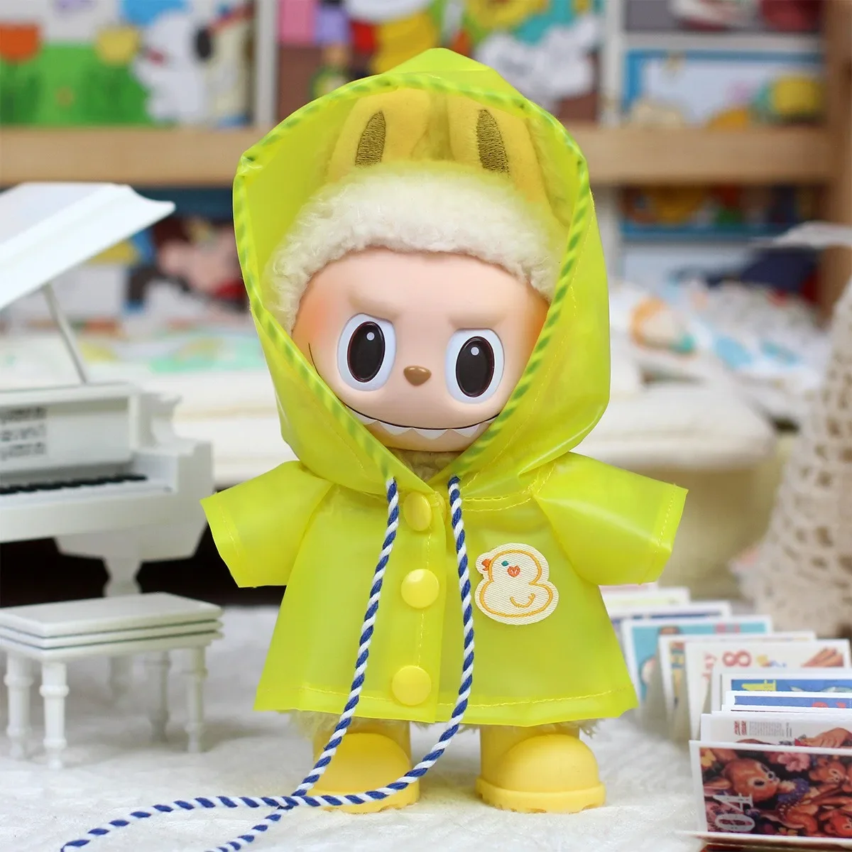 สําหรับ Labubu 3.0 ชุดตุ๊กตาน่ารัก Rain Coat & รองเท้าสําหรับ 15-17 ซม.Labubu รองเท้าของเล่น Casual กีฬาตุ๊กตาอุปกรณ์เสริม