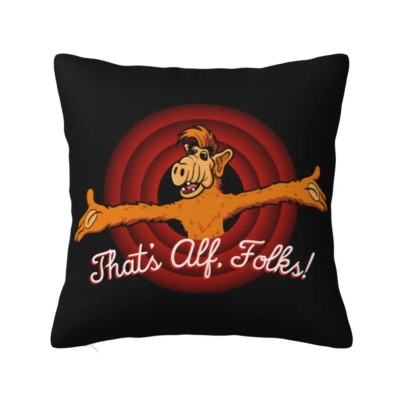 That's Alf Folks Cushion Cover 50*50 cm Velvet Alien Life Form Sci Fi Tv Show Throw Pillow Case Decoration Sofa Chair Pillowcase