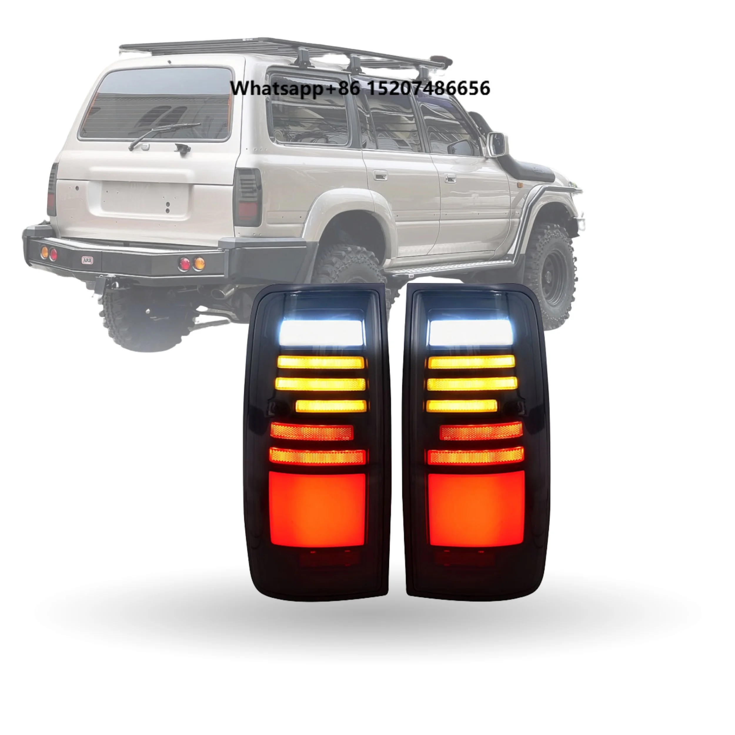 Magicstar New Rear Brake TailLight Assembly fo FJ80 LC80 FZJ80 1989-1997 Reflector Warning Lamp Car Accessories