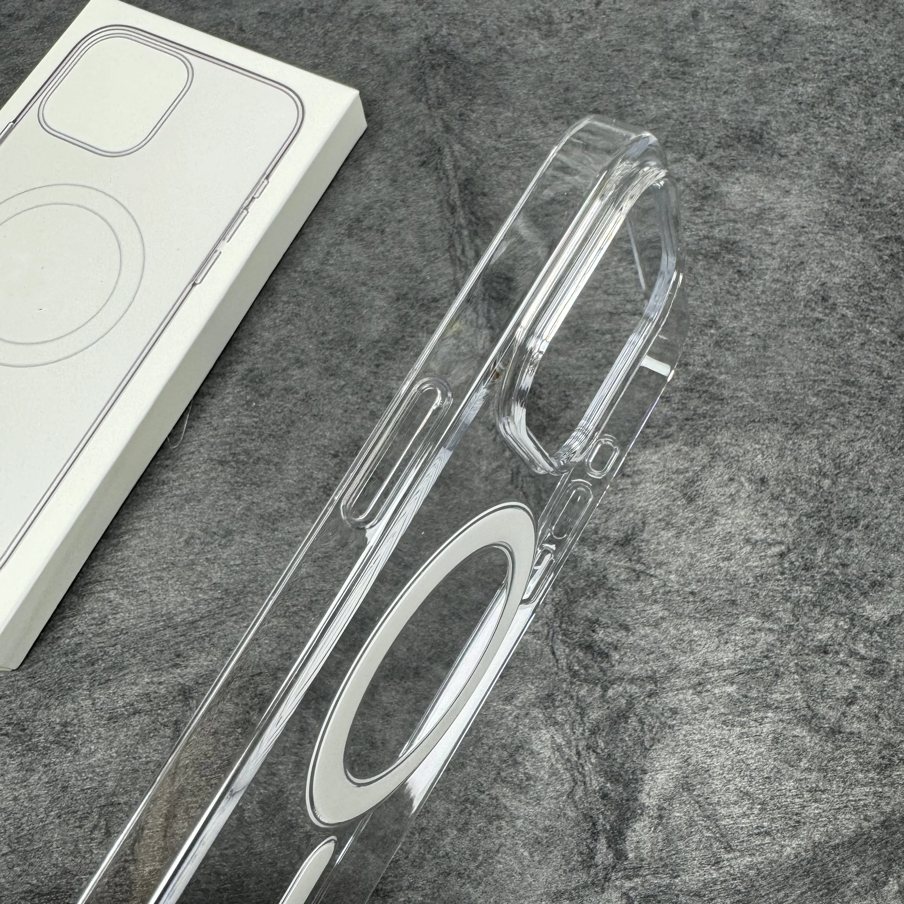 Premium AF+UV Coating Crystal Clear Hard Case For iPhone 15 Pro Max 14 Plus 13 12 Magnetic Cover For Magsafe Pop Up Animations