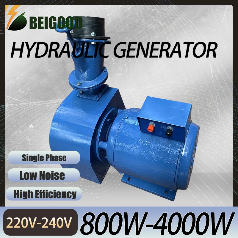 

2KW Hydro Generator Electric Water Turbine Flow Hydraulic Conversion 220V Alternative Power Energy Generator Lighting Charging