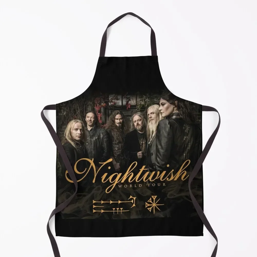 

Band Tour Nightwish Music Music Apron For Men Cleaning Products For Home Things For Kitchen Chef jacket men Apron