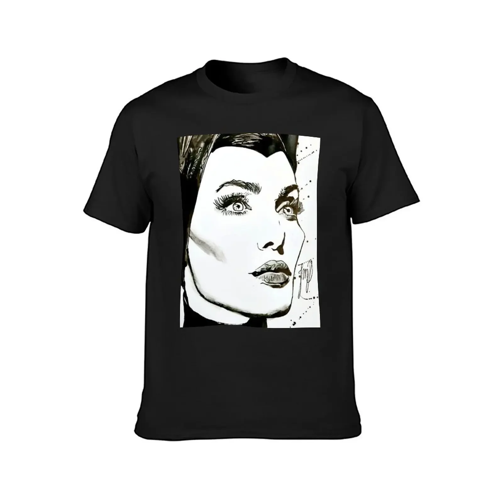 Angelina pretty T-Shirt cotton graphic tees Blouse mens t shirt