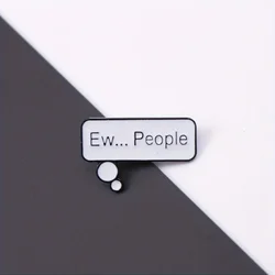 Minimalist Speech Bubble Enamel Pin, Alloy