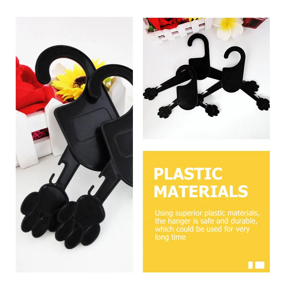 

8Pcs Dog Clothes Small Plastic Hangers Compact Design Pet Clothing Drying Rack Windproof Dog Clothes Hangers