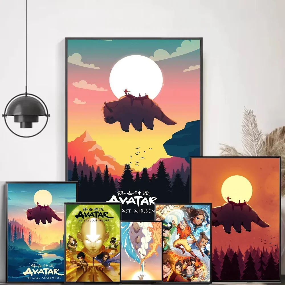 المشارك الصورة الرمزية آخر Airbender Appa قماش اللوحة غرفة المعيشة المنزلي غرفة نوم بار مقهى ديكور فني ديكور المنزل