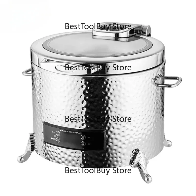 Winner Elegant Style Electric Self-Serve Soup Heater Hammer Self-Serve Soup Display Wedding Party Stainless Steel Soup Pot