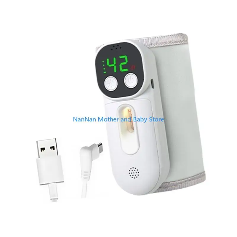 غطاء تسخين حليب الأطفال اللاسلكي سريع التسخين، بطارية محمولة 10000 مللي أمبير في الساعة #2