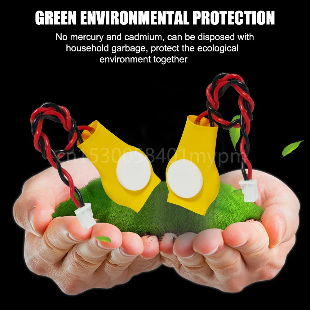 100PCS Dewtox ML1220 3V Motherboard CMOS Rechargeable Lithium Battery for Hand Rechargeable Flashlight A Burglar Alarm