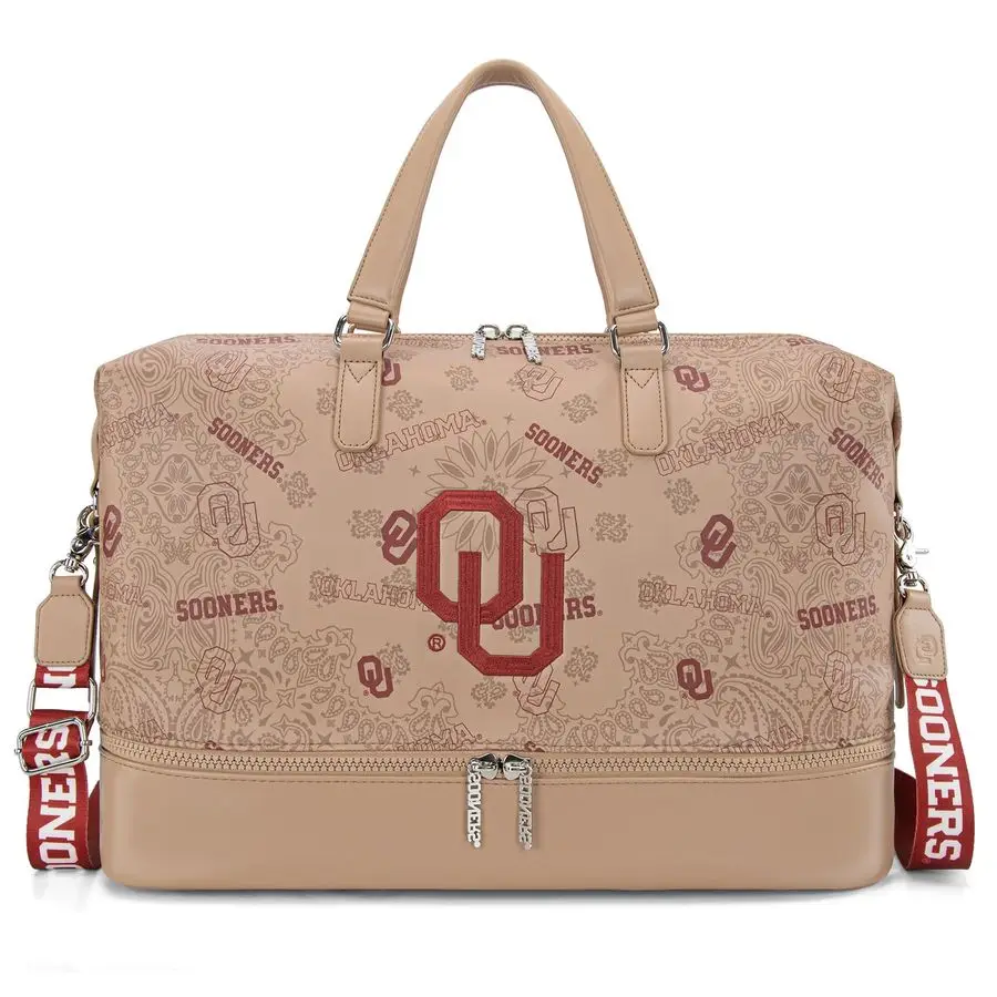 

NCAA Duffle Travel Bag Foldable Gym Bag Waterproof Weekend Bag for Mens or Women Hangbag with Adjustable Shoulder Strap NCOU008T