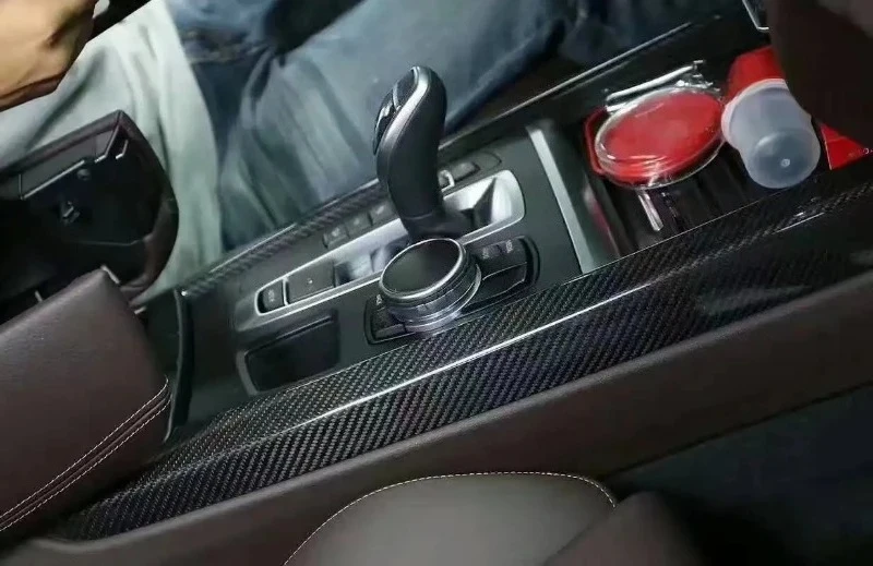 

For BMW New X5 F15 Real Dry Carbon Fiber 2014-2018 Gearbox Left and Right Trim Side Panels Interior Modification Accessories