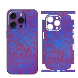 Colorful Decal Skin for iPhone 17 16 15 14 13 12 pro max  Soft Back Screen Protector 3M Wrap with Side Skin Sticker Customize