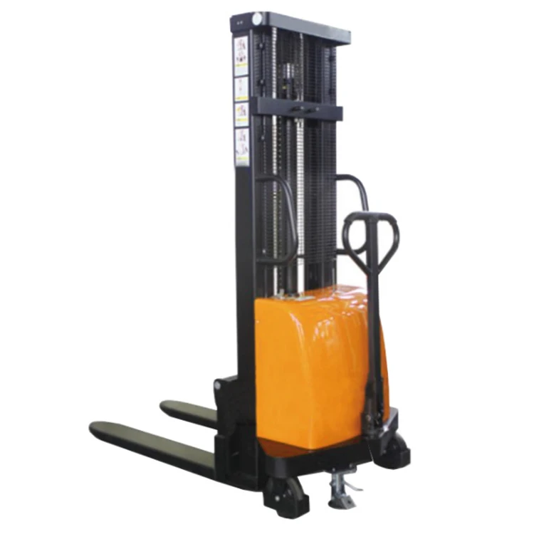 Semi Electric Lifter Reach Pallet Stacker Forklift