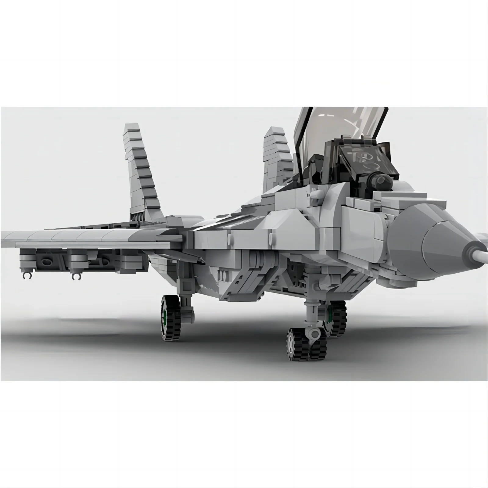 995PCS MOC Military Weapons MiG-29A Missile Jet Fighter Model Building Blocks Technology Bricks DIY Assembly Toys Birthday Gifts