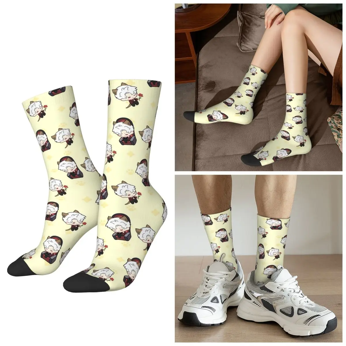 

Носки All Seasons Sylus Love And Deepspace Game, носки в стиле Харадзюку, повседневные носки для мужчин и женщин, подарки на День святого Валентина