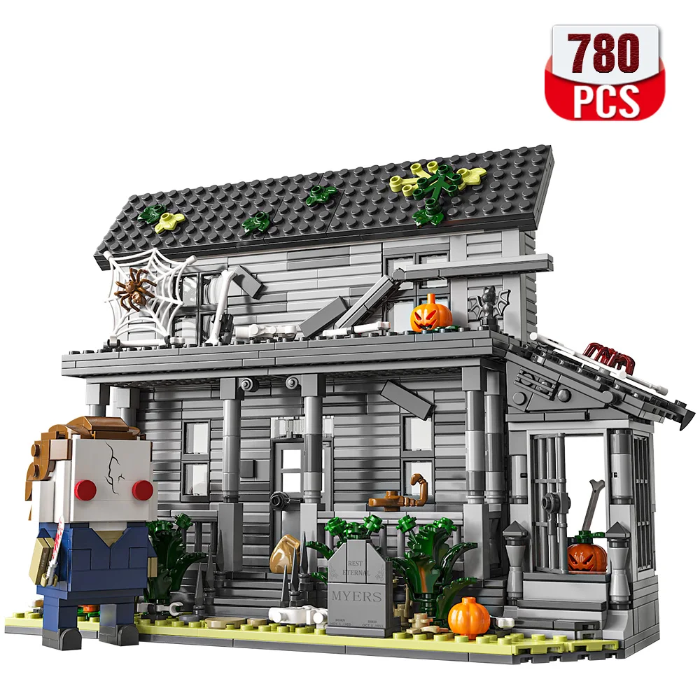 Horror Movie Halloween- Figure & House Building Blocks Kits,Collectible Decoration Building Toy,Creative Building Toy,780 Pieces