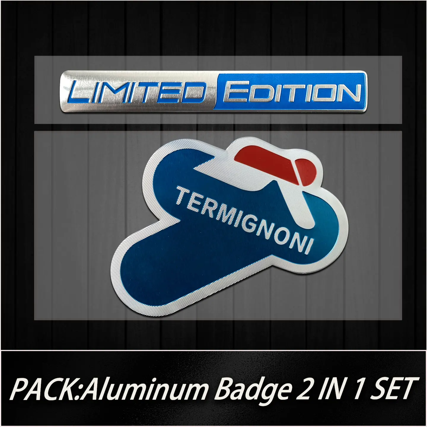 LIMITED Exhaust Sticker Set Limited Edition Badge Vinyl Decal Universal Motorcycle Fairing Muffler Decor Scratch Protection