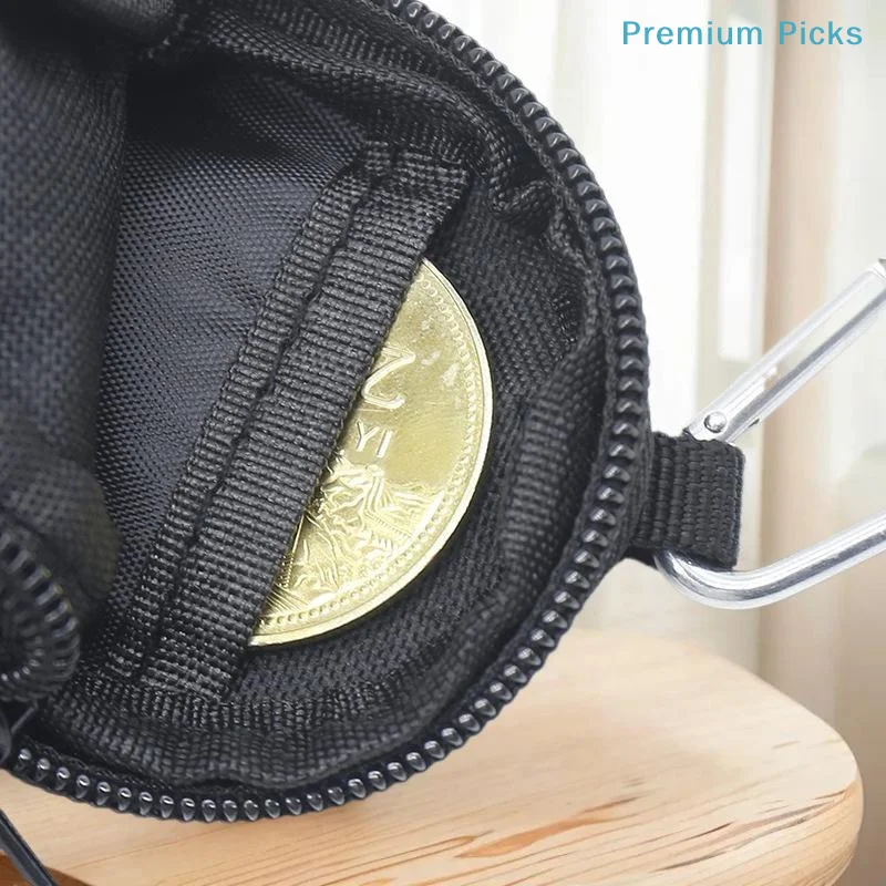 portable1PC Tactical EDC Pouch Key Wallet Holder Men Coin Purses Pouch Bag Keychain Zipper Pocket Outdoor Key Bag