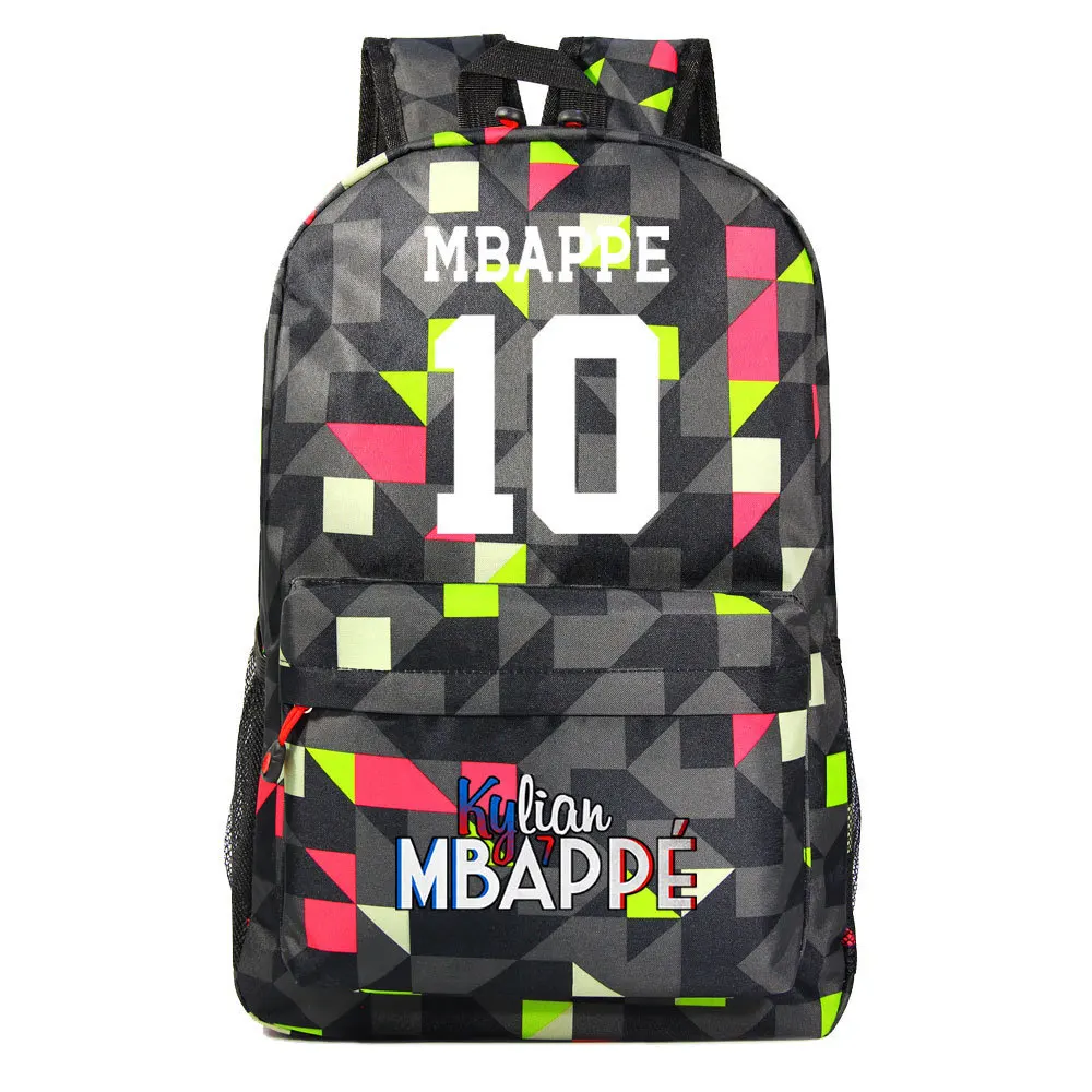 New Bag Schoolbag Football Backpack Mbappe Sports Student Large Capacity Tote Children\'s Women Men Travel Laptop Mochilas Y2k