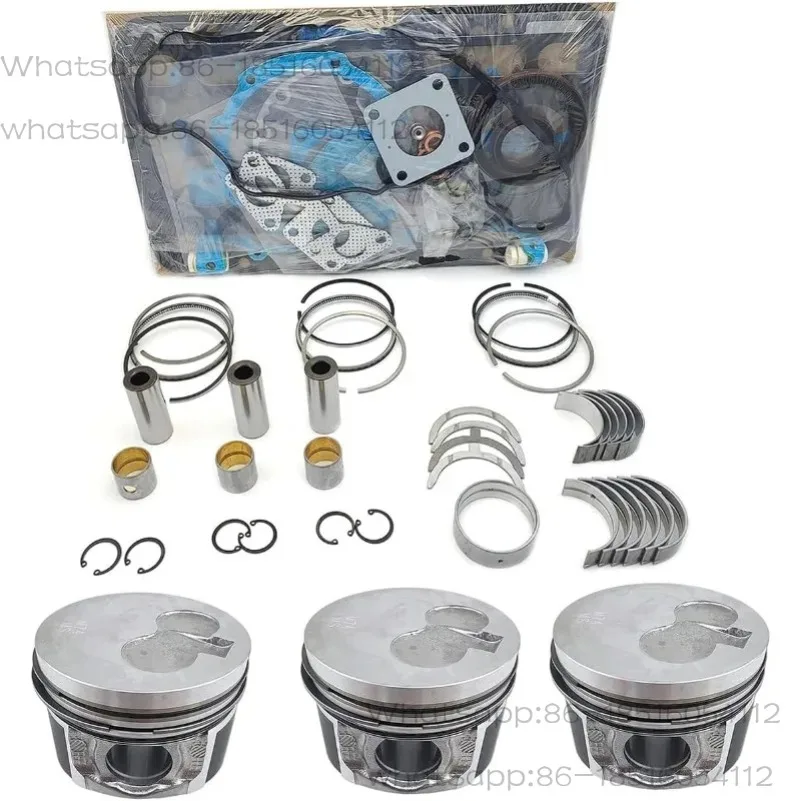 

Overhaul Rebuild Kit (No cylinder liner and valve) for John Deere for Yanmar SCT1 3TNM74 Tractor Mini Excavator Generator Engine