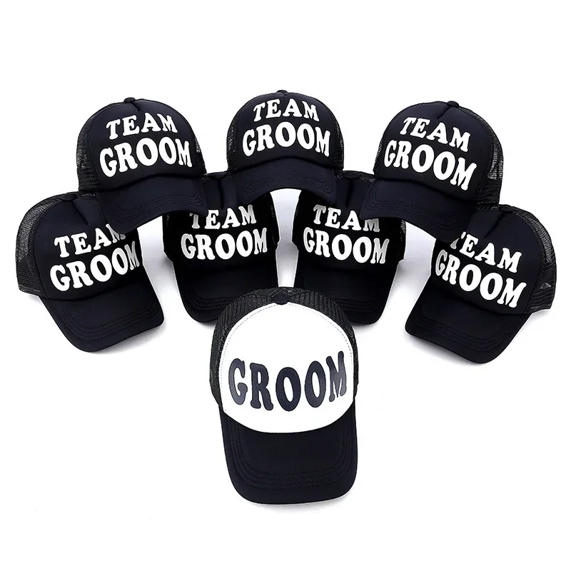 Groom Trucker Cap Junggesellenabschied Geschenk für den Bräutigam und Trauzeugen Junggesellinnenabschied Partyzubehör Dekoration Gastgeschenk Hochzeits-Souvenirs für Trauzeugen – Detail 2