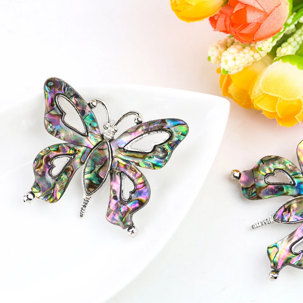Palace Retro Style Black Mother of Pearl Butterfly Brooch Enamel Driping Brooch DIY High-end Suit Dress Backpack Decor Accessory