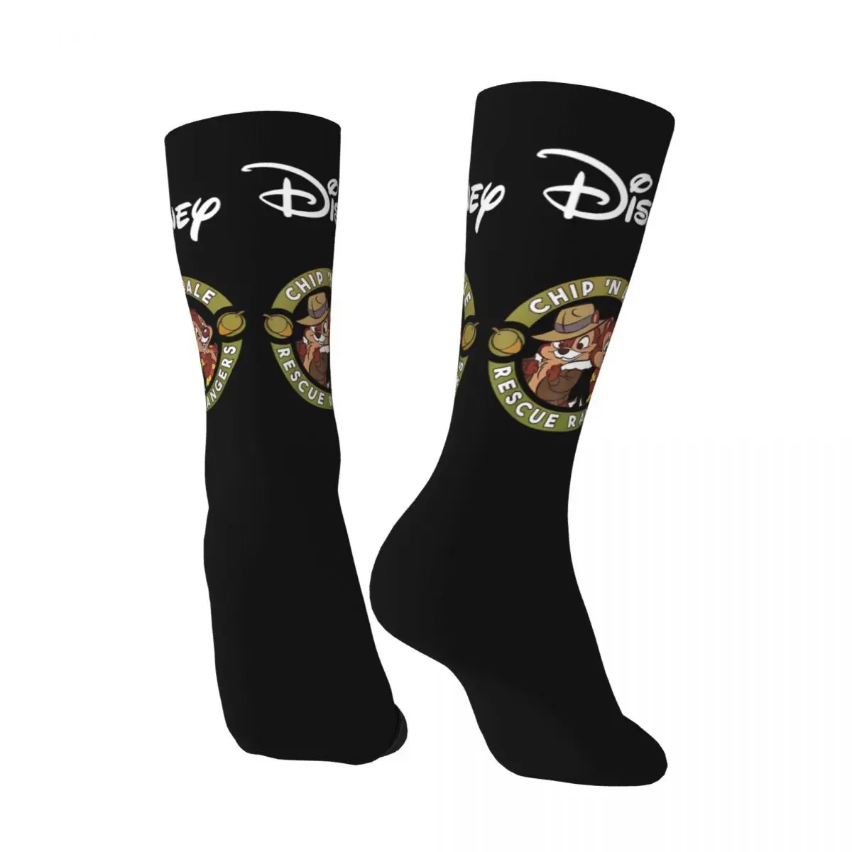 Happy Funny Funny Men's Socks Vintage Harajuku Disney Rescue Rangers Hip Hop Novelty Casual Crew Crazy Sock Gift Printed