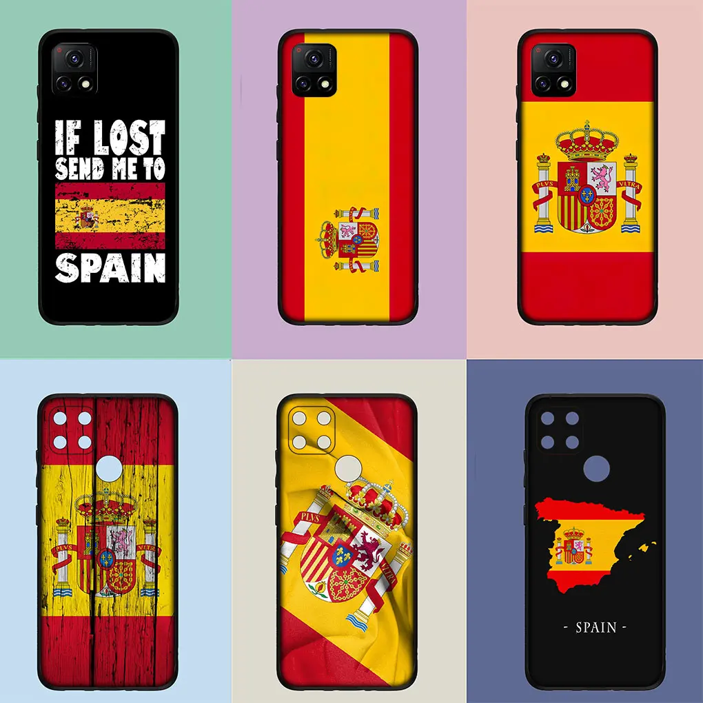 Yellow Red Spain Flag Soft Cover Phone Casing for Samsung Galaxy S21 S20 Fe S23 S22 Ultra S8 Plus A12 A13 A21S A71 M21 Case