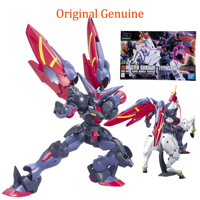 Originele Echte Bandai Anime MASTER GUNDAM & FUUNSAIKI HGFC 1:144 Model Assemblage Speelgoed Action Figure Geschenken Collectible Ornamenten - afbeelding 2