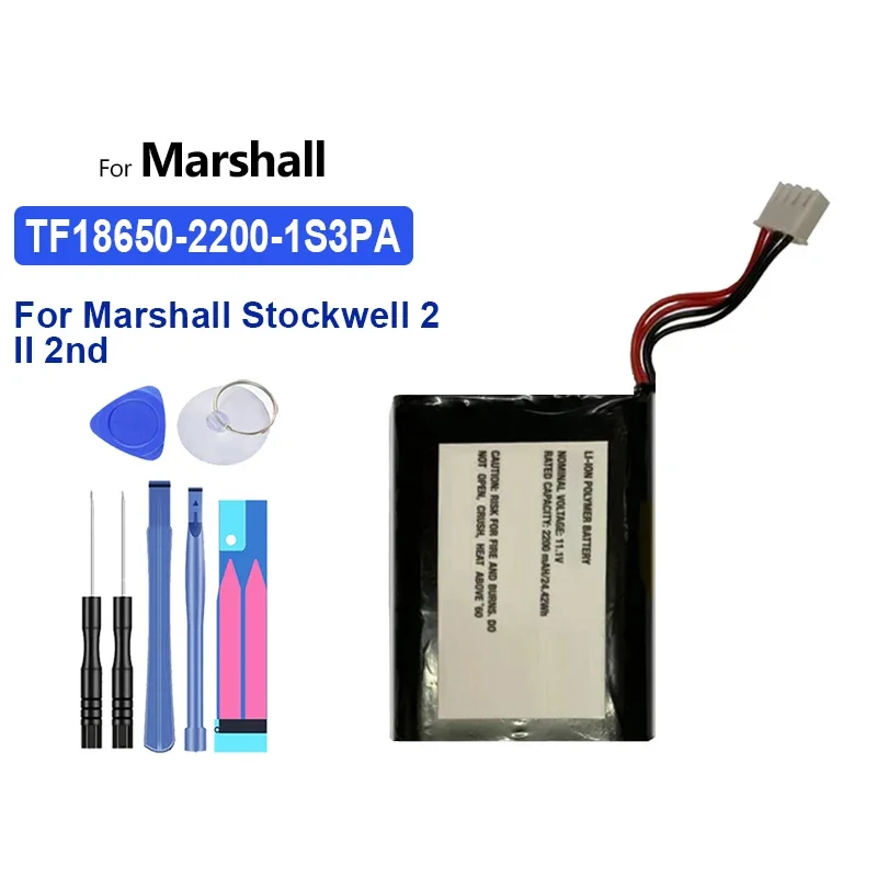 Battery TF18650-2200-1S3PA TF18650-2200-1S4PA 2200mAh-6800mAh For Marshall Kilburn II C196A1 7252-XML-SP Stockwell 2 II 2nd