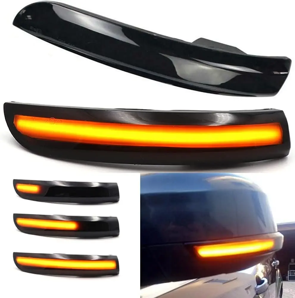 Luz de seta dinâmica led espelho retrovisor lateral indicador sequencial lâmpada pisca para ford focus 2 3 mk2 mk3 mondeo mk4 ue