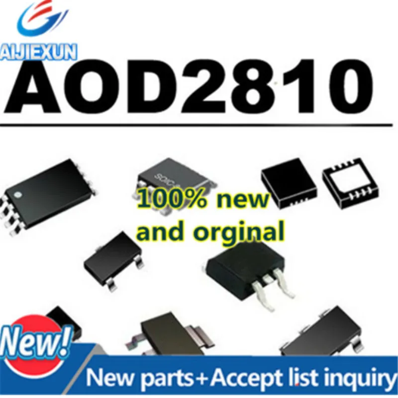 

10 шт. 100% оригинал, новая, бесплатная доставка AOD2810 80 В N-канальный MOSFET TO-252 большой запас