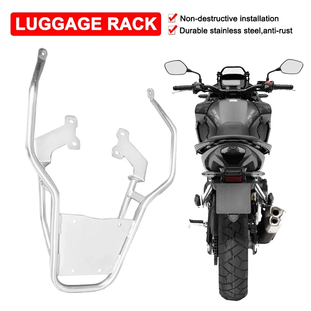 Motorfiets Achter Bagagerek Top Case Tail Koffer Box Ondersteuning Rvs Beugel Voor Honda Cb400x Cb500x 2019 2020 2021 2022