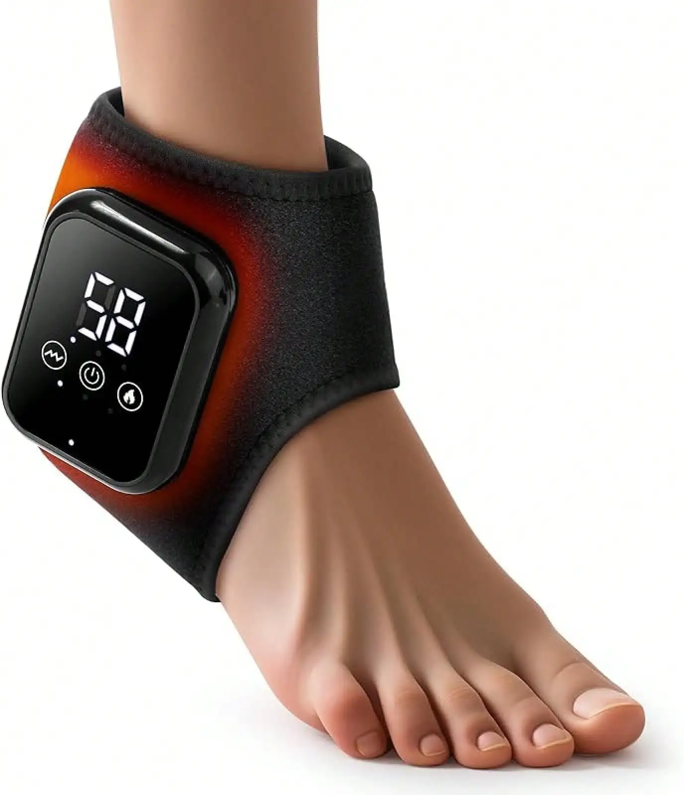 

Foot Massager,Foot Massage Pad, Ankle Massager For Pain Relief, Heating Pad For Ankle And Foot With 2000mAh Rechargeable, Thermal Wrap For Achilles Tendon, Plantar Fasciitis Foot Massager - Gifts For Women Men