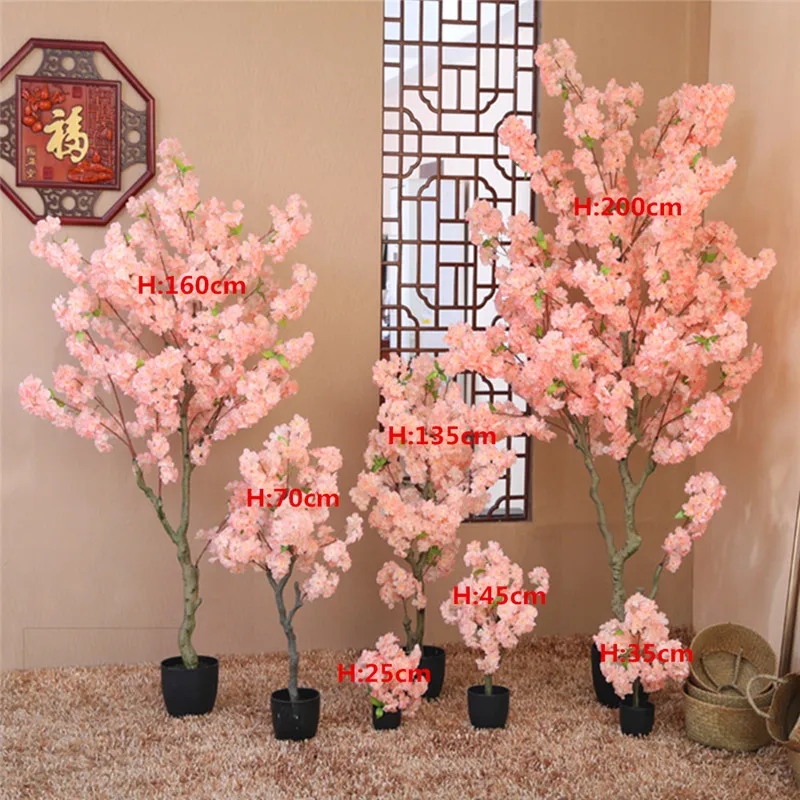 Árbol artificial de Sakura, jardín impermeable, centro de bodas, sala de estar, paisaje de tienda, decoración DIY