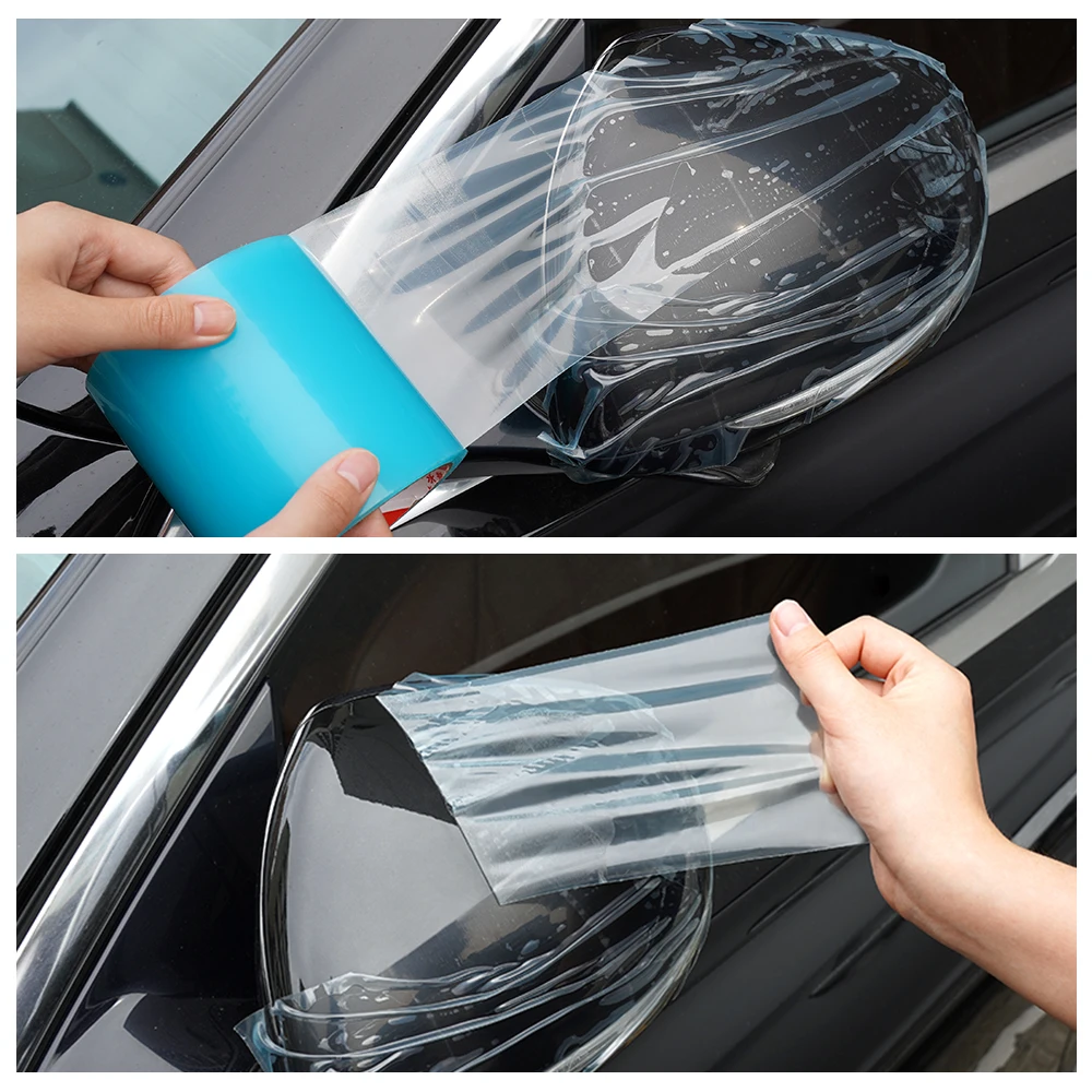 1 Roll PVC Heavy-Duty Stretch Film - Transparent for Moving, Dust Protection, and Industrial Packaging Greenhouse Repair