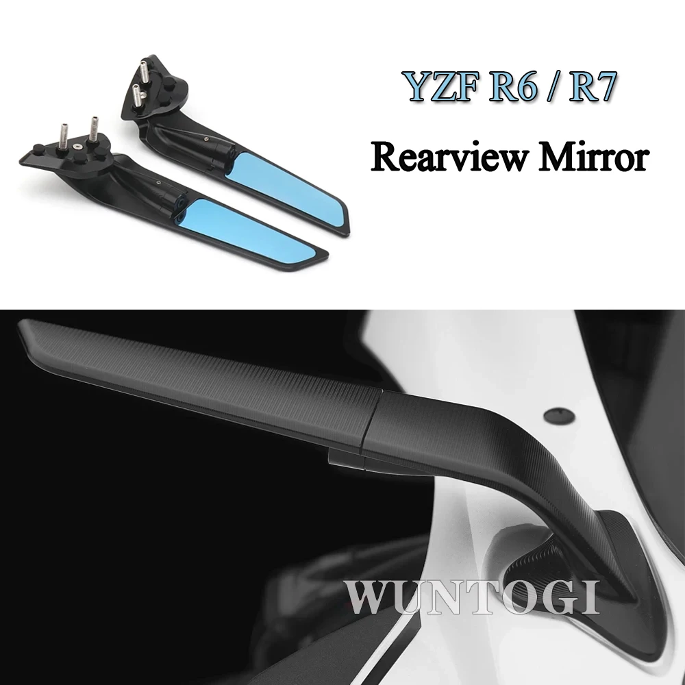 

For Yamaha YZF R6 YZF R7 YZF R7 World GP 60th Anniversary Stealth Mirrors Sports Mirror Motorcycle Rearview Mirrors Side Mirrors